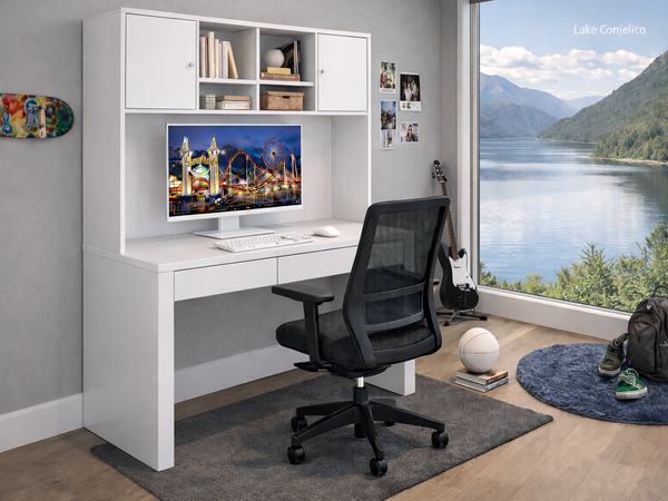 APPALTE (AUSSIE MADE) 2 DOOR / 2 DRAWER DESK WITH HUTCH COLLECTION - ASSORTED COLOURS - STARTING FROM $1499