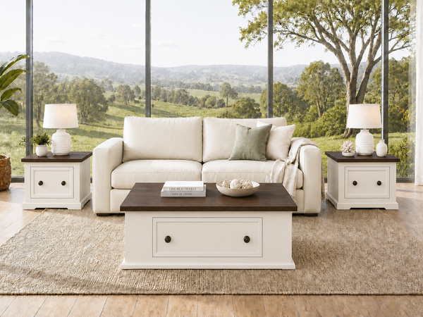 ALPINE (AUSSIE MADE) COFFEE & LAMP TABLE COLLECTION - ASSORTED COLOURS - STARTING FROM $699
