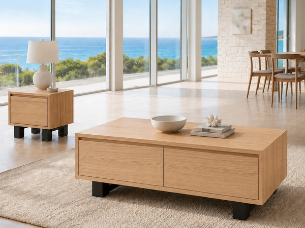 ANGLESEA (AUSSIE MADE) COFFEE & LAMP TABLE COLLECTION - ASSORTED COLOURS - STARTING FROM $699