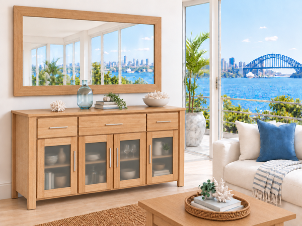 ASHWOOD (AUSSIE MADE) 4 DOOR / 4 DRAWER BUFFET COLLECTION - ASSORTED COLOURS - STARTING FROM $1999