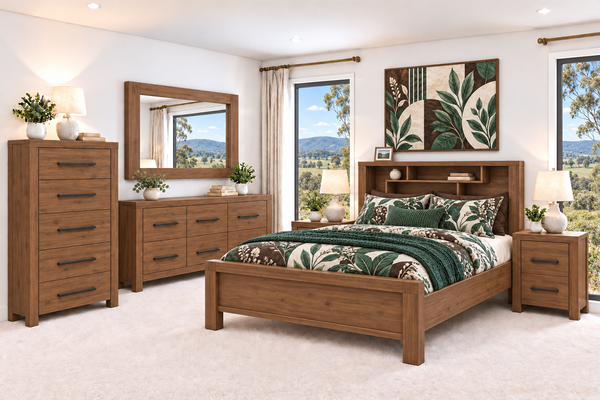AUGUSTA (AUSSIE MADE) BOOKEND BEDROOM COLLECTION - ASSORTED COLOURS - STARTING FROM $999