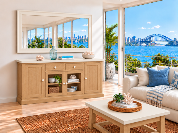 BANKSIDE (AUSSIE MADE) 4 DOOR / 2 DRAWER BUFFET COLLECTION - ASSORTED COLOURS - STARTING FROM $1999