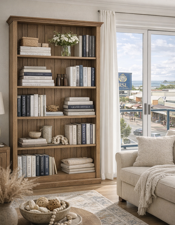 CHURACHS (AUSSIE MADE) HIGHLINE BOOKCASE COLLECTION - ASSORTED COLOURS - STARTING FROM $599
