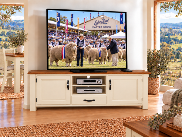 COVENTRY (AUSSIE MADE) 2 DOOR / 1 DRAWER TV LOWLINE COLLECTION - ASSORTED COLOURS - STARTING FROM $1499