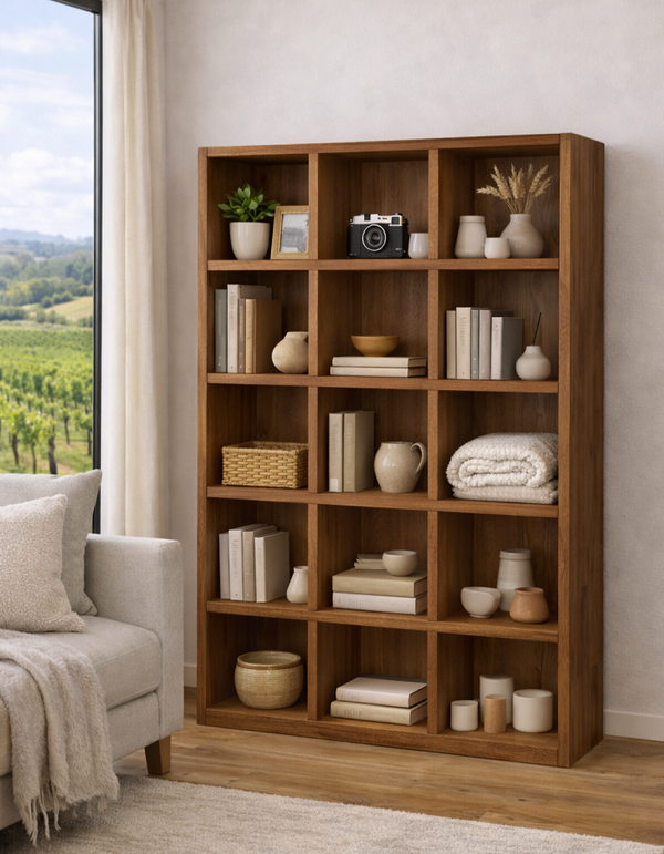 CUBE (AUSSIE MADE) HIGHLINE BOX BOOKCASE WITH T&G BACK COLLECTION - ASSORTED COLOURS - STARTING FROM $799