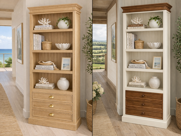 DARIA (AUSSIE MADE) HIGHLINE BOOKCASE WITH 3 DRAWERS COLLECTION - ASSORTED COLOURS - STARTING FROM $1049