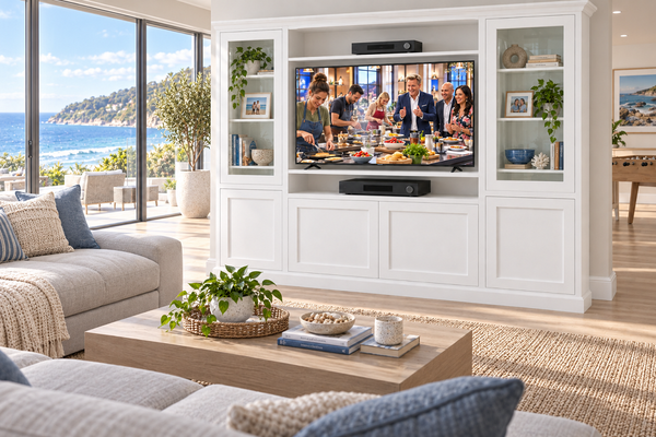 DAVIDSON (AUSSIE MADE) 6 DOOR TV ENTERTAINMENT UNIT COLLECTION - ASSORTED COLOURS - STARTING FROM $3999