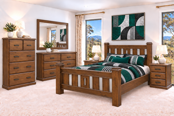 DONNELY (AUSSIE MADE) MATCHING FOOT BEDROOM COLLECTION - ASSORTED COLOURS - STARTING FROM $999