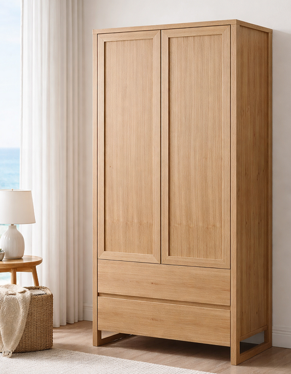 ELISA-MARIE (AUSSIE MADE) 2 DOOR / 2 DRAWER WARDROBE COLLECTION - ASSORTED COLOURS - STARTING FROM $1599