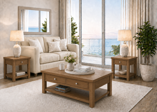 EMINANCE (AUSSIE MADE) COFFEE & LAMP TABLE COLLECTION - ASSORTED COLOURS - STARTING FROM $699