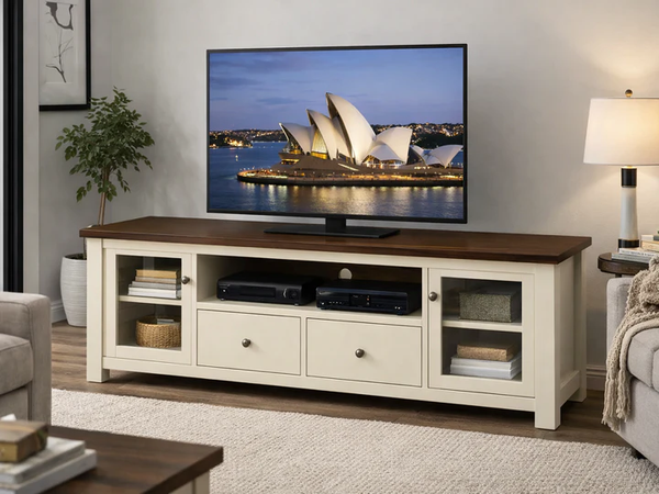 FABULOS (AUSSIE MADE) 2 DOOR / 2 DRAWER LOWLINE TV UNIT COLLECTION - ASSORTED COLOURS - STARTING FROM $1499