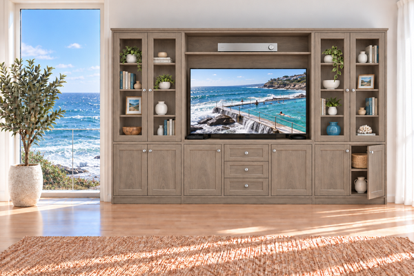 HAMPTONS (AUSSIE MADE) 10 DOOR / 3 DRAWER TV ENTERTAINMENT UNIT COLLECTION - ASSORTED COLOURS - STARTING FROM $5999