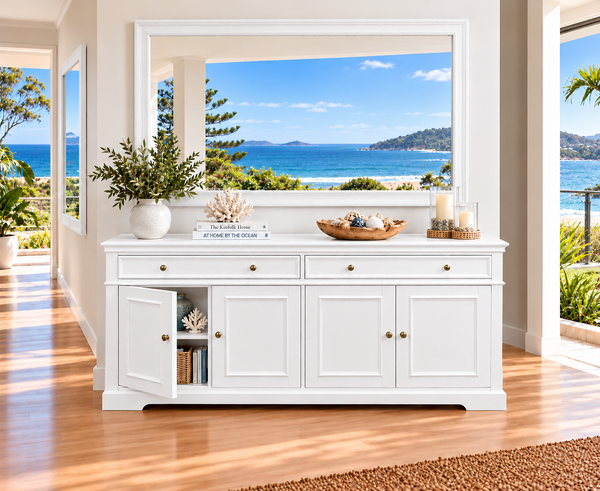 HEAVEN (AUSSIE MADE) 4 DOOR / 2 DRAWER BUFFET COLLECTION - ASSORTED COLOURS - STARTING FROM $2499