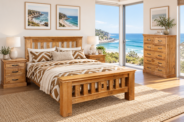 HAZELWOOD (AUSSIE MADE) BEDROOM COLLECTION - ASSORTED COLOURS - STARTING FROM $1249