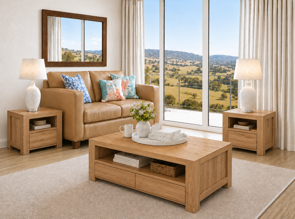 HUNTER (AUSSIE MADE) COFFEE & LAMP TABLE COLLECTION - ASSORTED COLOURS - STARTING FROM $599