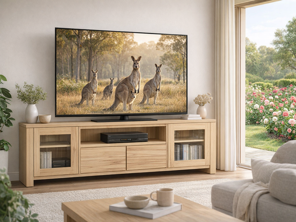 HUNTER (AUSSIE MADE) 2 DOOR / 2 DRAWER TV LOWLINE COLLECTION - ASSORTED COLOURS - STARTING FROM $1699
