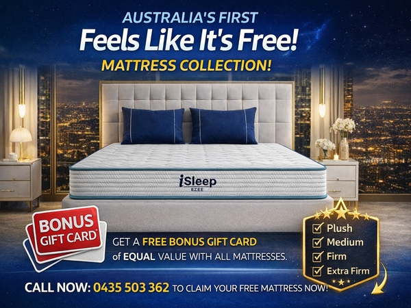 I-SLEEPEEZEE (HYBRID - AUSSIE DESIGN IMPORTED) TIGHT TOP BONNELL SPRING MATTRESS WITH 360 DEGREE EDGE SUPPORTS COLLECTION - FEEL: FIRM / MEDIUM / PLUSH - STARTING FROM $250