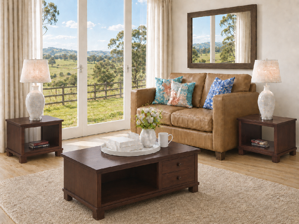 JAMES (AUSSIE MADE) COFFEE & LAMP TABLE COLLECTION - ASSORTED COLOURS - STARTING FROM $799