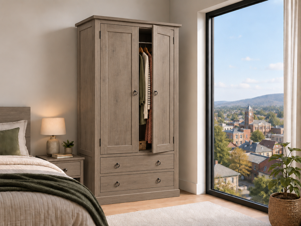 JANE (AUSSIE MADE) 2 DOOR / 2 DRAWER WARDROBE COLLECTION - ASSORTED COLOURS - STARTING FROM $1249
