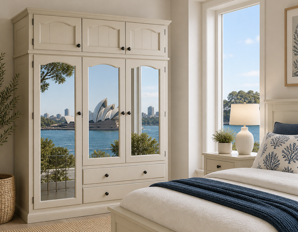 JOBURG (AUSSIE MADE) 6 DOOR / 2 DRAWER WARDROBE COLLECTION - ASSORTED COLOURS - STARTING FROM $1599