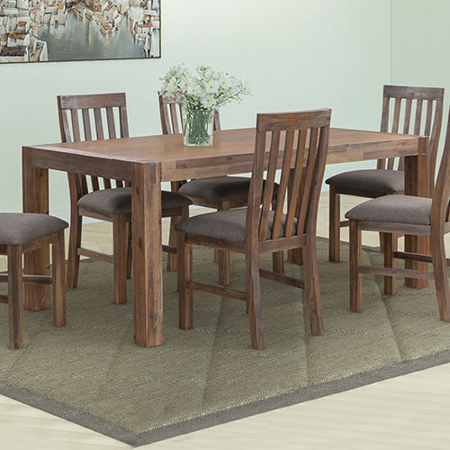 ENDLICHERI DINING TABLE ONLY - 1800(W) x 950(D) - CHOCOLATE