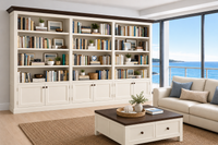 BAYSIDE (AUSSIE MADE) TRIPLE HIGHLINE 6 DOOR BOOKCASE PIGEON PAIRED COLLECTION - ASSORTED COLOURS - STARTING FROM $2499