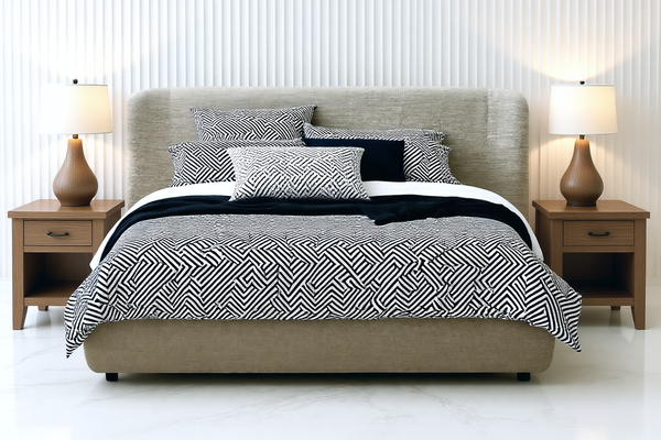 DIXON (AUSSIE MADE) FABRIC BEDROOM COLLECTION - ASSORTED FABRICS AND COLOURS - STARTING FROM $2499