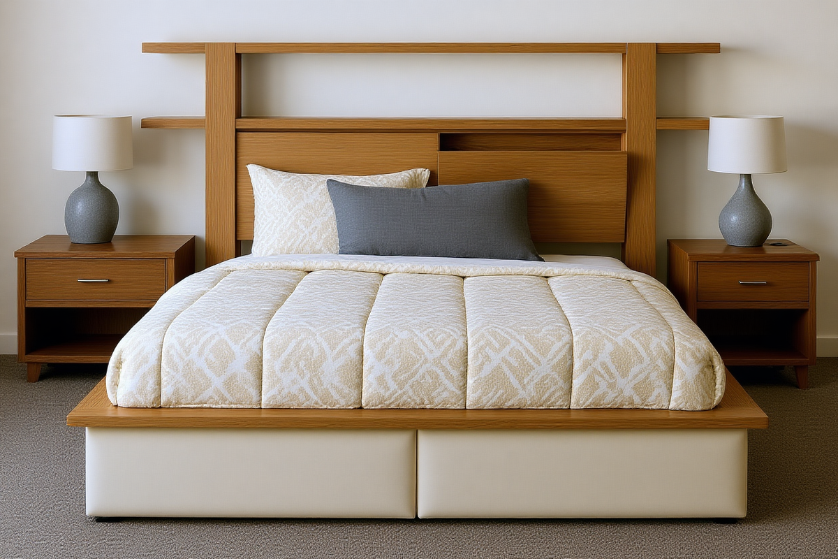 EXCELLENCE (AUSSIE MADE) BOOKEND SOLID TIMBER BEDROOM COLLECTION - ASSORTED STAINED COLOURS - STARTING FROM $999