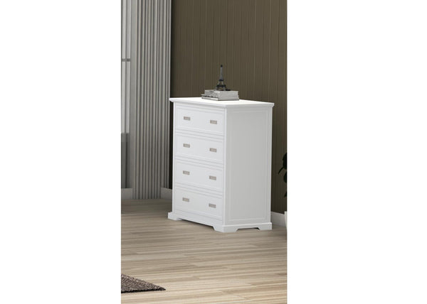 HAMPTON (CUSTOM MADE) 4 DRAWER TALLBOY - 1150(H) x 1000(W) x 450(D) - ASSORTED COLOURS