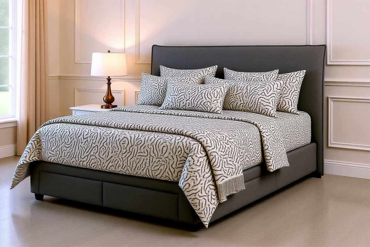 MOUNT (AUSSIE MADE) UPHOLSTERED BEDROOM COLLECTION - ASSORTED FABRICS AND COLOURS - STARTING FROM $699