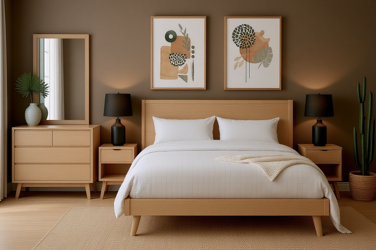JACINTA (AUSSIE MADE) TIMBER BEDROOM COLLECTION - ASSORTED FABRICS AND COLOURS - STARTING FROM $1999