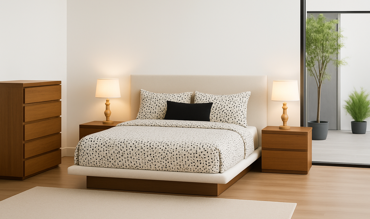 LUNAR (AUSSIE MADE) UPHOLSTERED STANDARD BEDROOM COLLECTION – ASSORTED FABRICS & COLOURS - STARTING FROM $1999