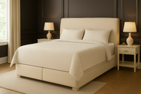 MASSACHUSETTS (AUSSIE MADE) UPHOLSTERED BEDROOM COLLECTION WITH EAST UNDER BED STORAGE DRAWERS - ASSORTED FABRICS AND COLOURS - STARTING FROM $699