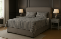 MASSACHUSETTS (AUSSIE MADE) UPHOLSTERED BEDROOM COLLECTION WITH EAST UNDER BED STORAGE DRAWERS - ASSORTED FABRICS AND COLOURS - STARTING FROM $699