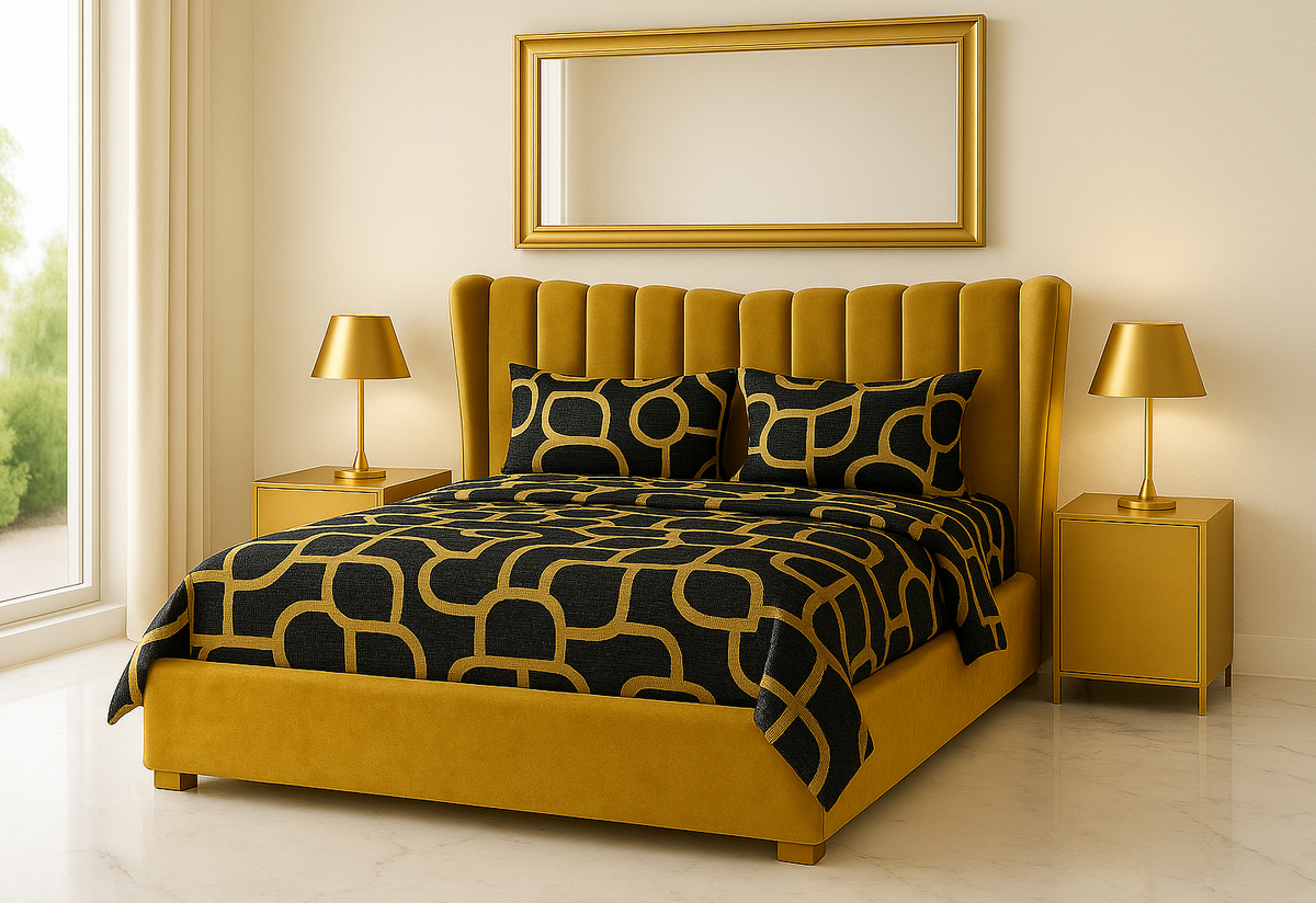 REAL (AUSSIE MADE) UPHOLSTERED BEDROOM COLLECTION – ASSORTED FABRICS & COLOURS - STARTING FROM $1299