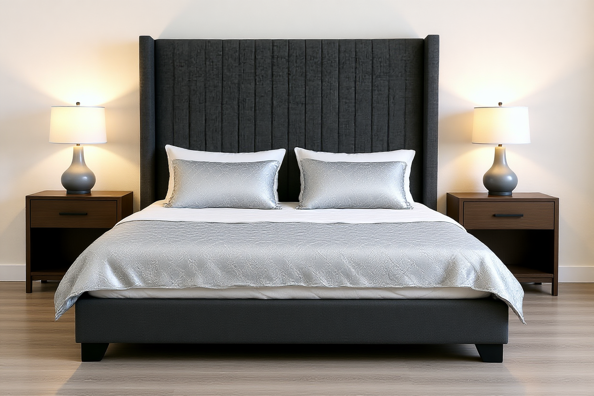 LEGEND (AUSSIE MADE) UPHOLSTERED BEDROOM COLLECTION - ASSORTED FABRICS AND COLOURS - STARTING FROM $699