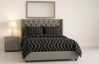 TROPAZ (AUSSIE MADE) UPHOLSTERED WITH WINGS BEDROOM COLLECTION - ASSORTED FABRICS AND COLOURS - STARTING FROM $799
