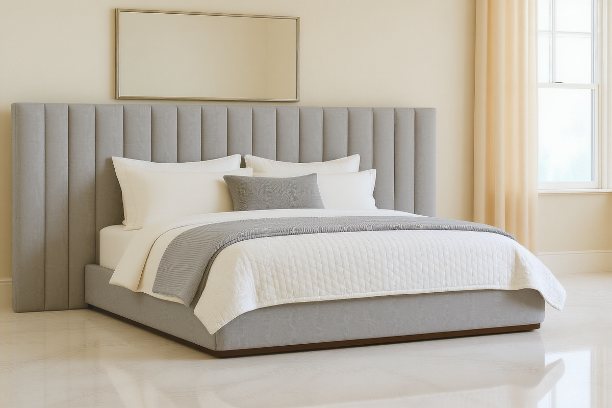 VACATION (AUSSIE MADE) UPHOLSTERED EXTENDED BEDROOM COLLECTION - ASSORTED FABRICS AND COLOURS - STARTING FROM $2199