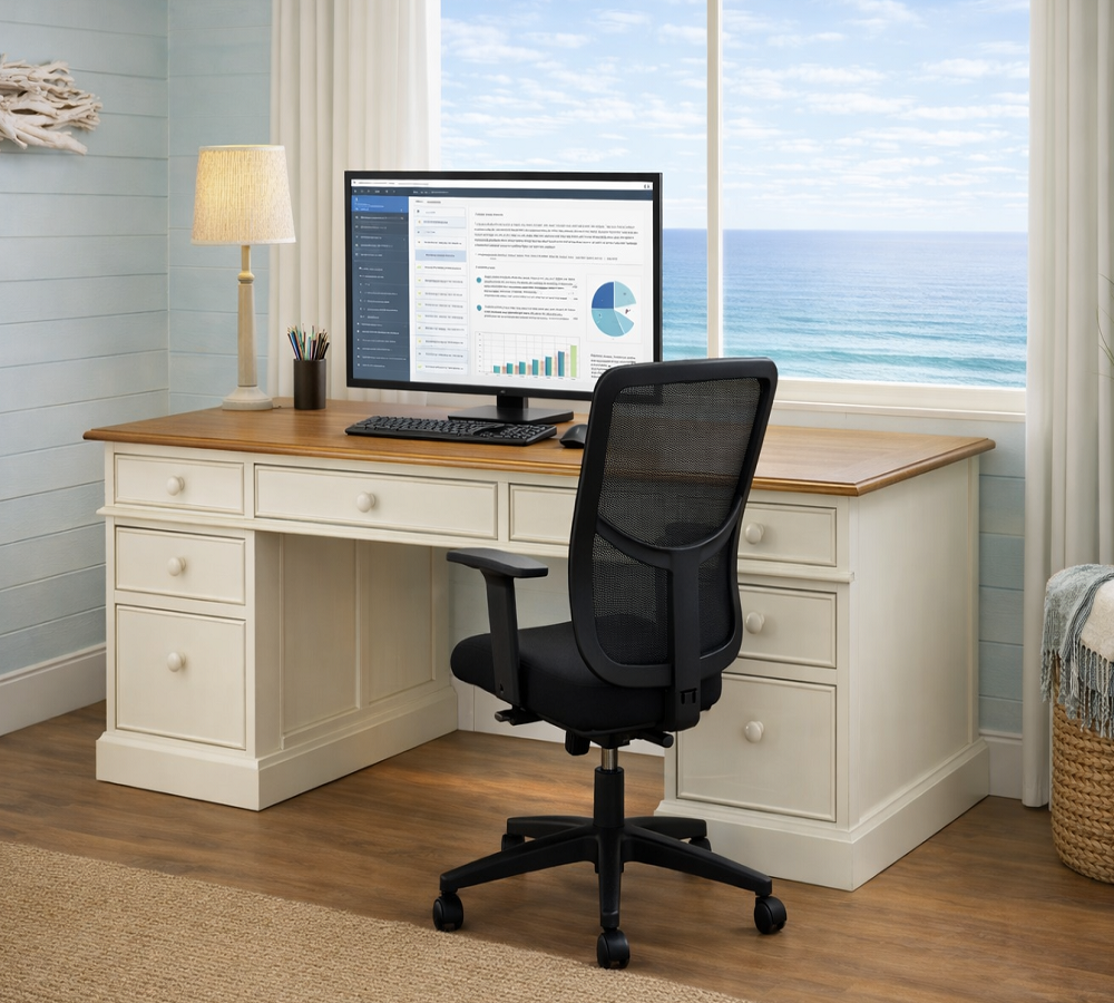 ALASKA (AUSSIE MADE) 8 DRAWER DESK WITH FILING DRAWERS COLLECTION - ASSORTED COLOURS - STARTING FROM $1999