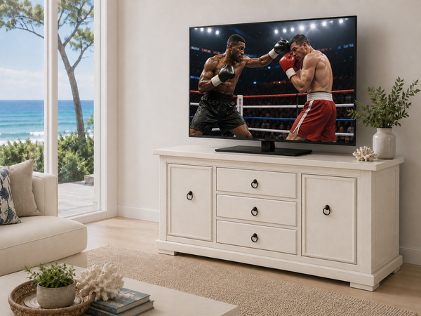 ALBETA (AUSSIE MADE) 2 DOOR / 3 DRAWER LOWLINE TV ENTERTAINMENT UNIT COLLECTION - ASSORTED COLOURS - STARTING FROM $1199