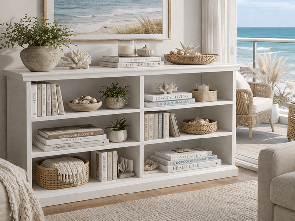 ALEXIA (AUSSIE MADE) LOWLINE BOOKCASE COLLECTION  - ASSORTED COLOURS - STARTING FROM $599