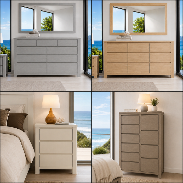 ALFORD (AUSSIE MADE) CHEST OF DRAWERS COLLECTION - ASSORTED COLOURS - STARTING FROM $399