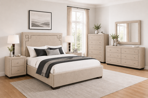 ALLY (AUSSIE MADE) UPHOLSTERED BEDROOM COLLECTION – ASSORTED FABRICS & COLOURS - STARTING FROM $1499
