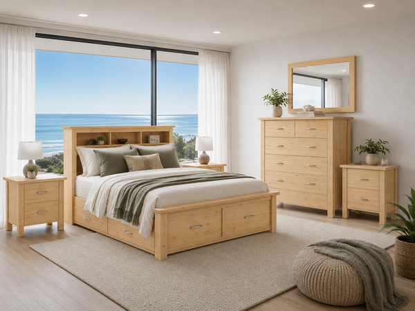 ALODIA (AUSSIE MADE) BOOKEND BEDROOM COLLECTION - ASSORTED COLOURS - STARTING FROM $1999