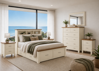 ALODIA (AUSSIE MADE) BOOKEND BEDROOM COLLECTION - ASSORTED COLOURS - STARTING FROM $1999