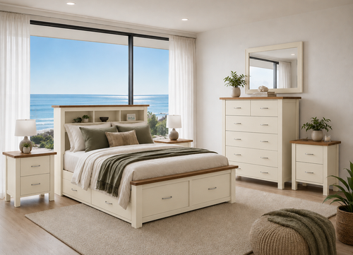ALODIA (AUSSIE MADE) BOOKEND BEDROOM COLLECTION - ASSORTED COLOURS - STARTING FROM $1999