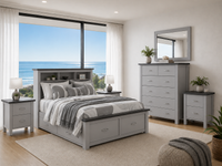ALODIA (AUSSIE MADE) BOOKEND BEDROOM COLLECTION - ASSORTED COLOURS - STARTING FROM $1999