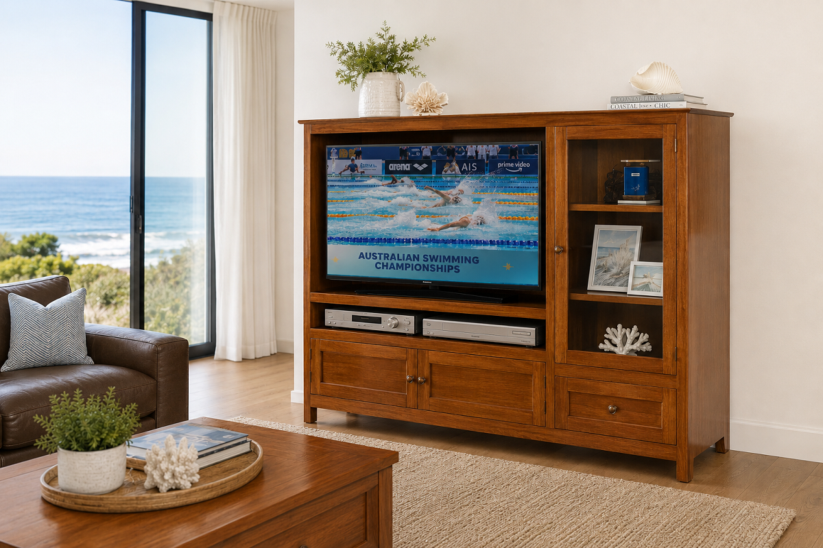 ALPINE 1500 (AUSSIE MADE) 3 DOOR / 1 DRAWER TV ENTERTAINMENT UNIT - ASSORTED COLOURS - STARTING FROM $2999