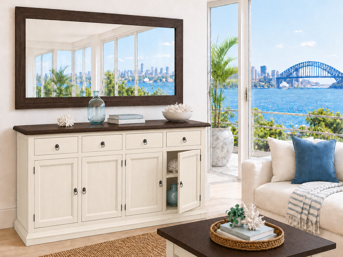 ALPINE (AUSSIE MADE) 4 DOOR / 4 DRAWER BUFFET COLLECTION - ASSORTED COLOURS - STARTING FROM $1999