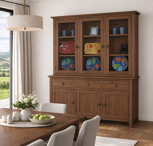 ALPINE (AUSSIE MADE) 6 DOOR / 3 DRAWER BUFFET AND HUTCH (DRESSER) COLLECTION - ASSORTED COLOURS - STARTING FROM $1799